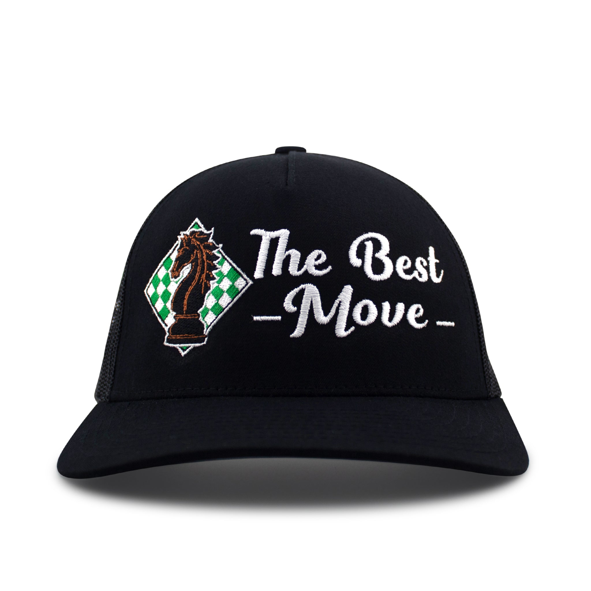 Retro 5 Panel Trucker Black