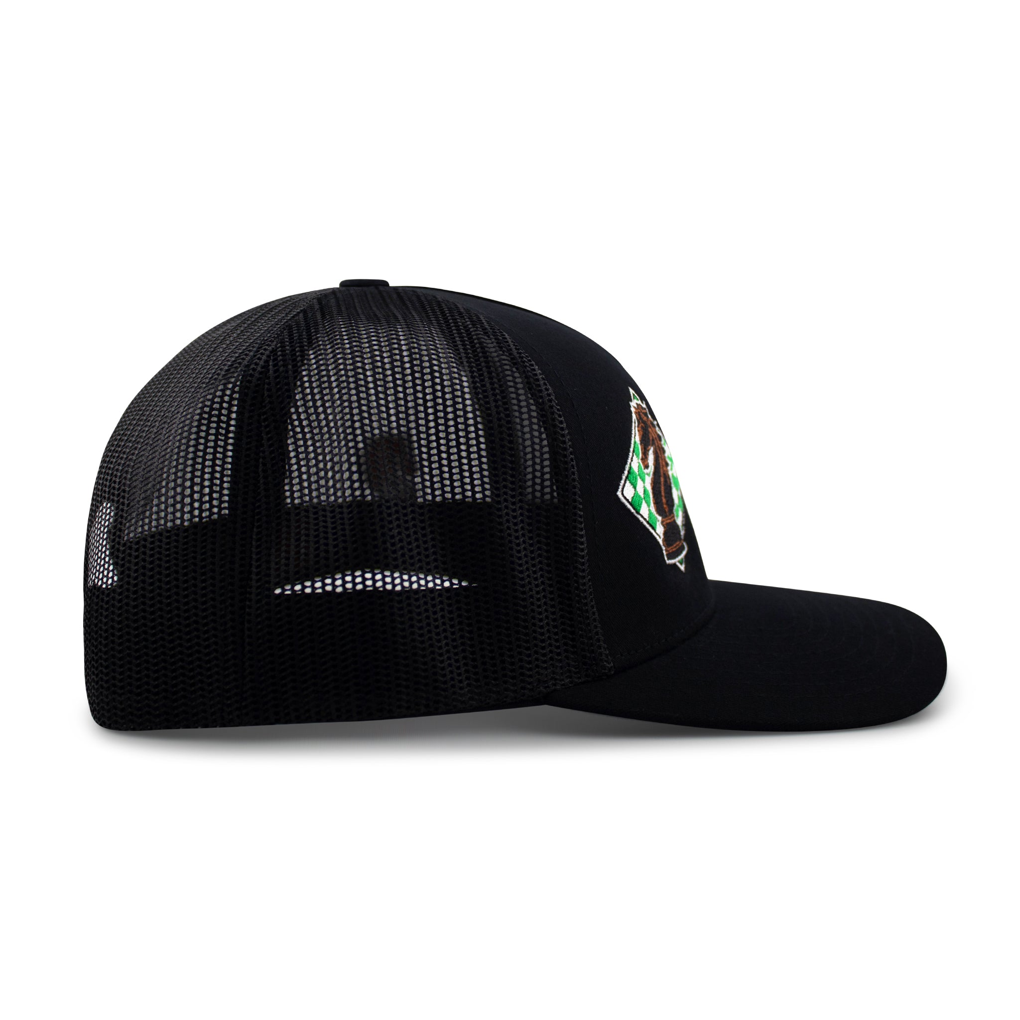 Retro 5 Panel Trucker Black