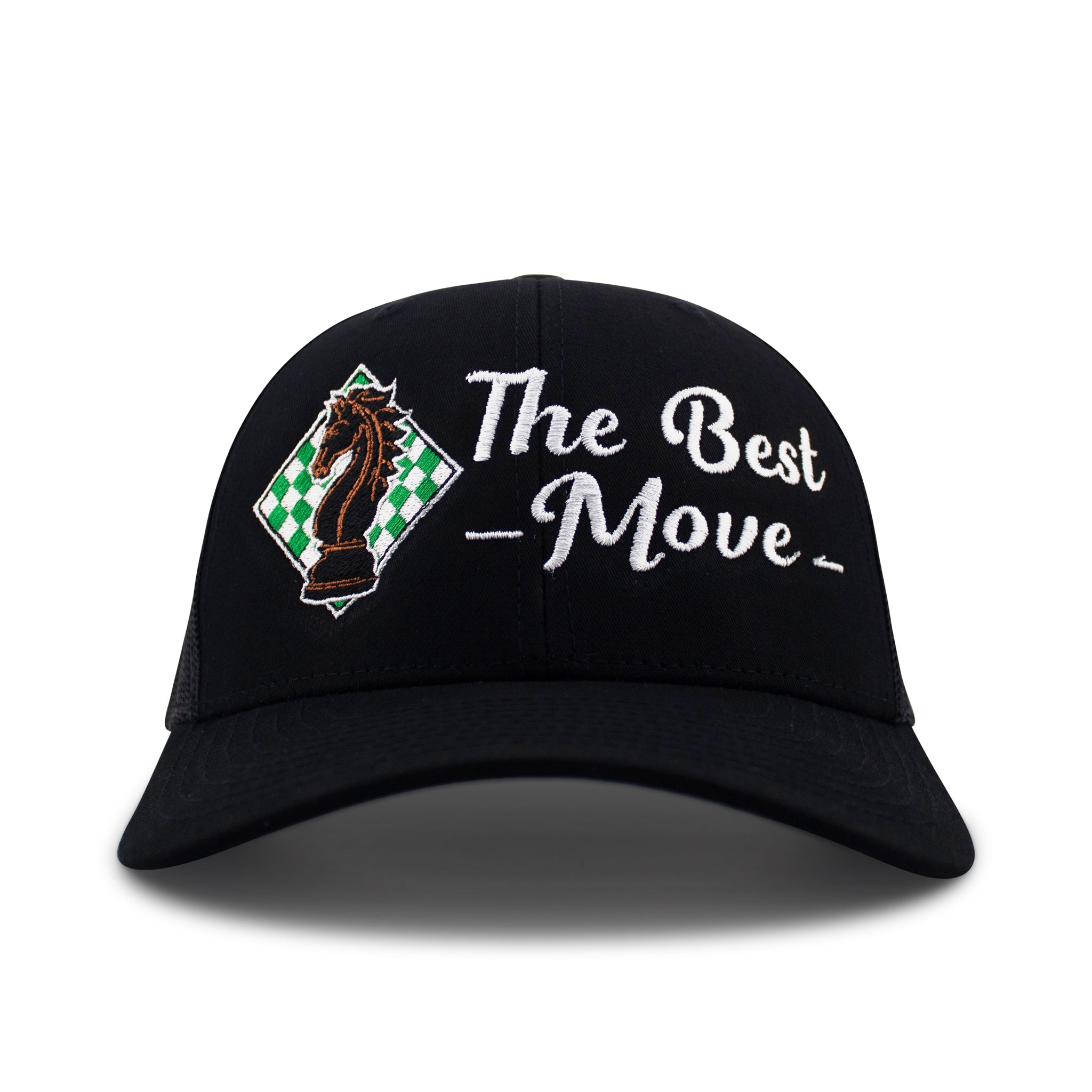 Retro 6 Panel Trucker Black